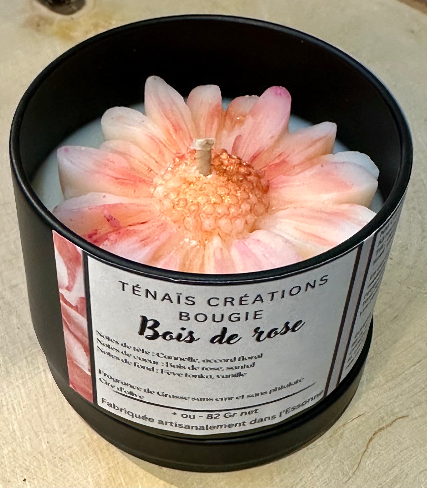 Bougie parfum Bois de Rose