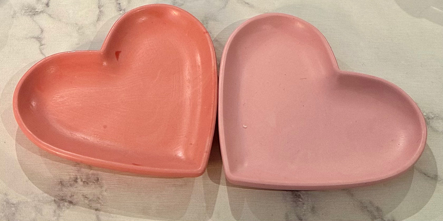 Plateaux Jesmonite coeur