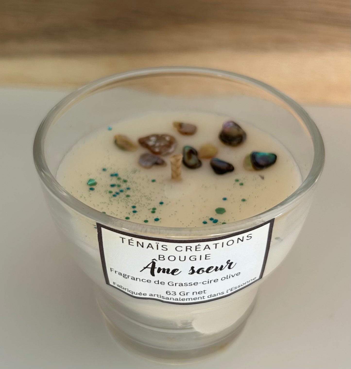 Bougie Parfumée ÂME SŒUR – Cire d'Olive Naturelle Senteur Envoûtante | Fait Main