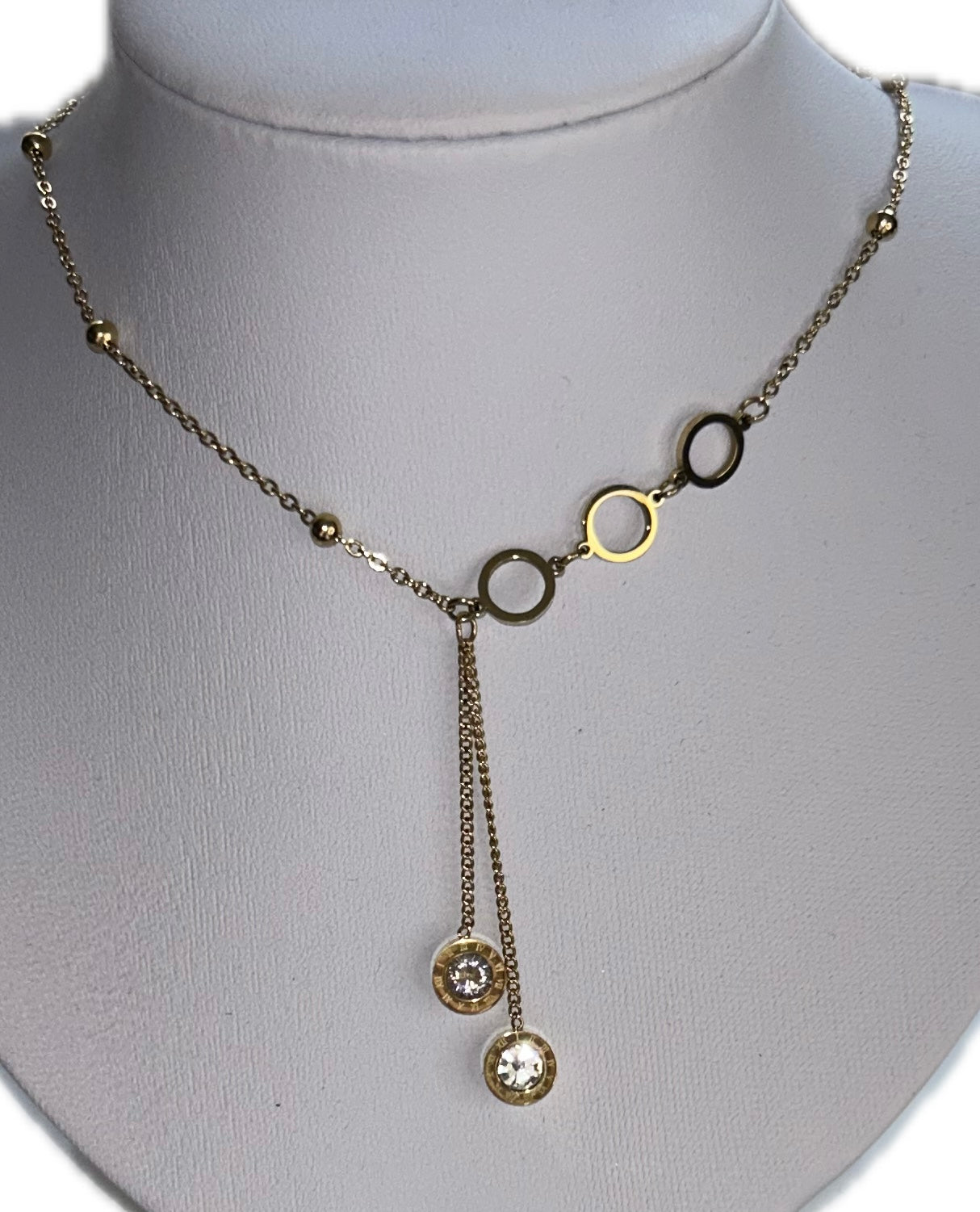 Collier Pendant NAKA – Acier Inoxydable Doré